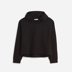 Madewell Ponte Hoodie Sweatshirt XS Black